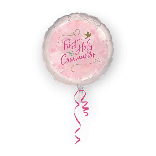 Picture of HOLY COMMUNION PINK FOIL BALLOON 18 INCH